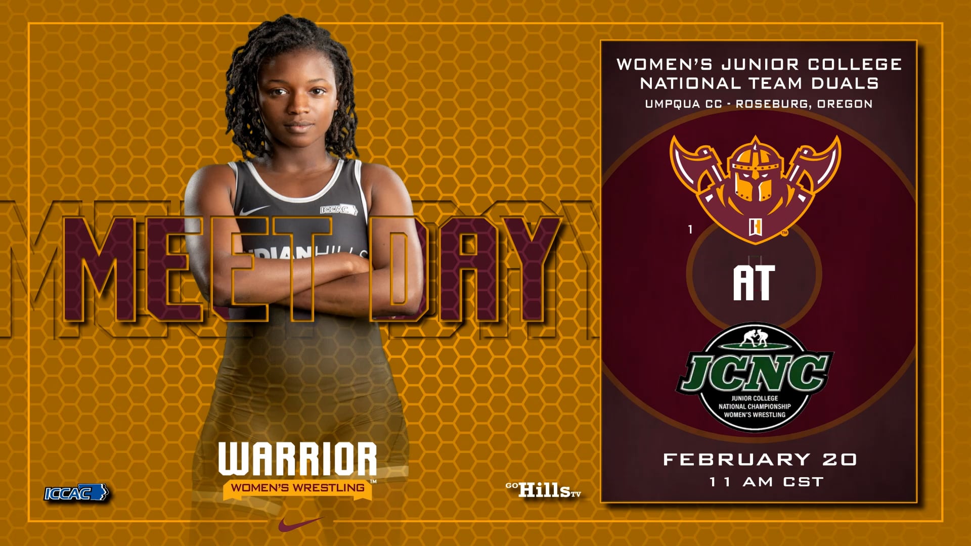 2-20-22 Women's Wrestling Junior College National Team Duals