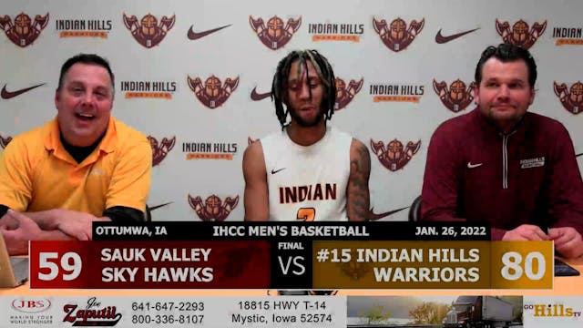 1-26-22 IHCC Men's Basketball vs Sauk...