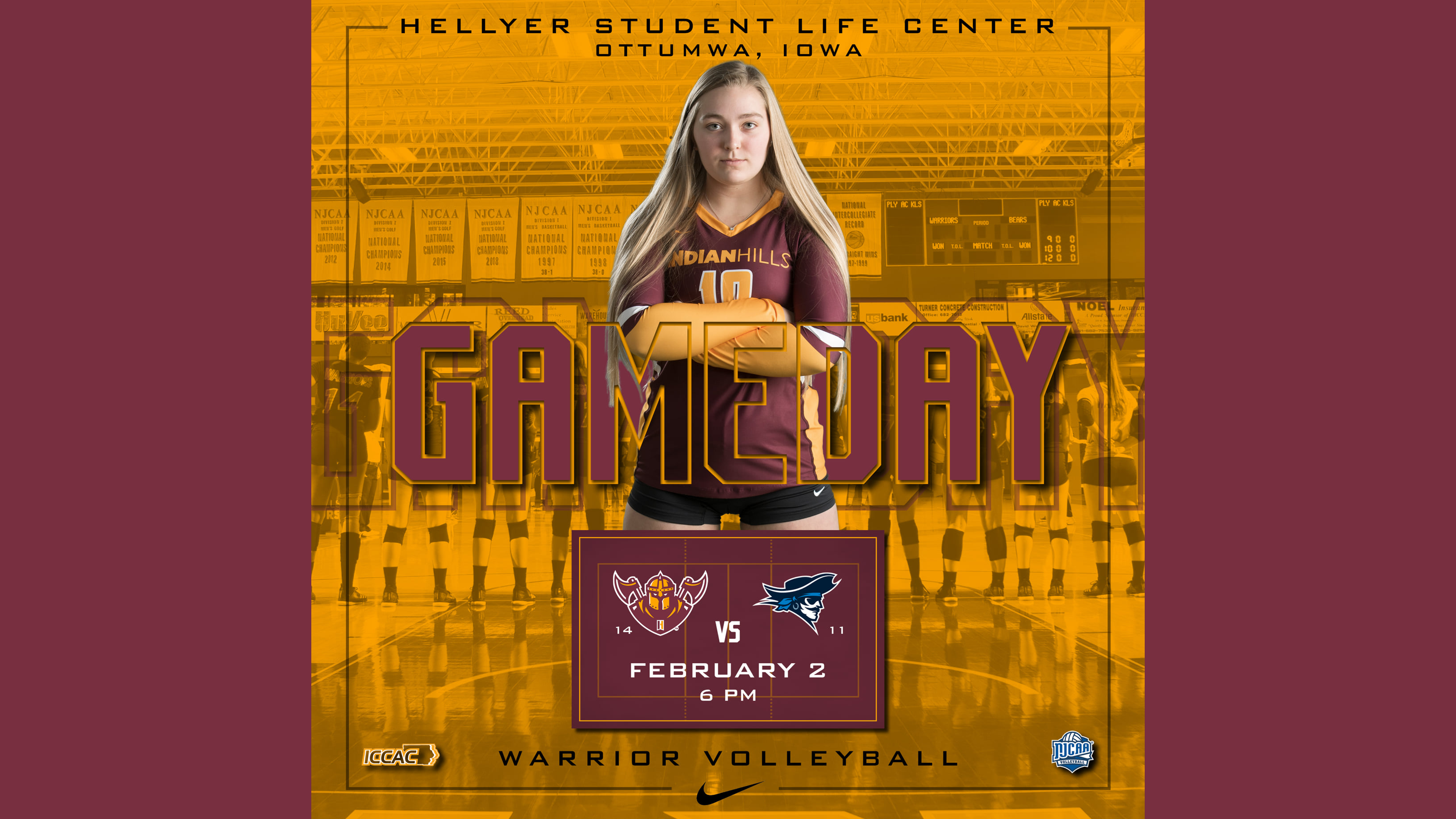 2-2-21 IHCC Volleyball vs Iowa Western