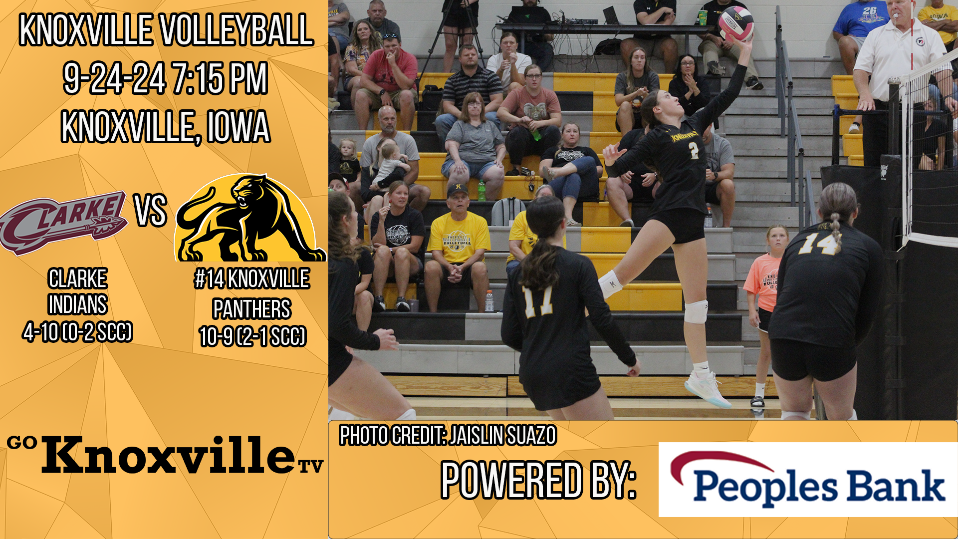 Knoxville Volleyball vs Clarke 9-24-24