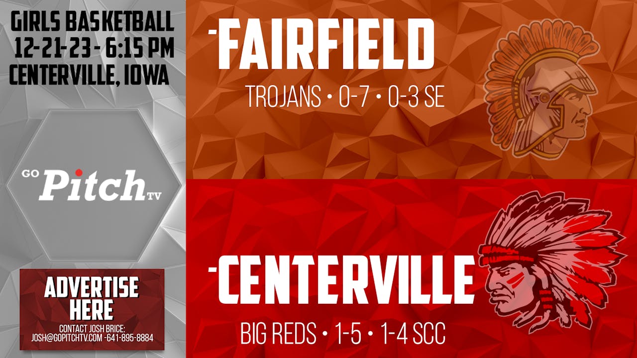 Centerville Girls Basketball vs Fairfield 122123 Iowa Media Network