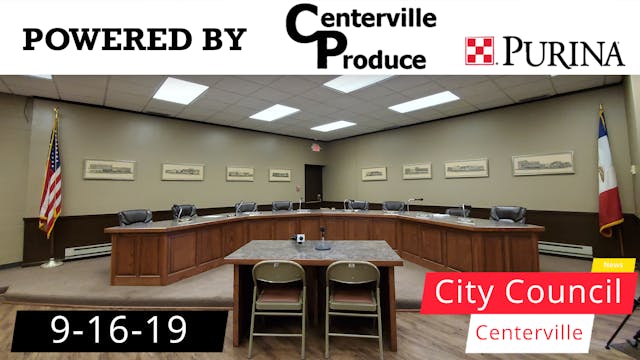 Centerville City Council 9-16-19