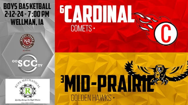 Cardinal Boys Basketball @ Mid-Prairi...