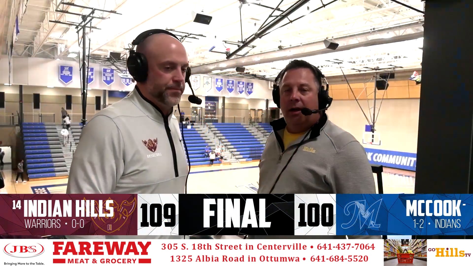 11-7-23 IHCC Men's Basketball @ McCook Post Game Interview