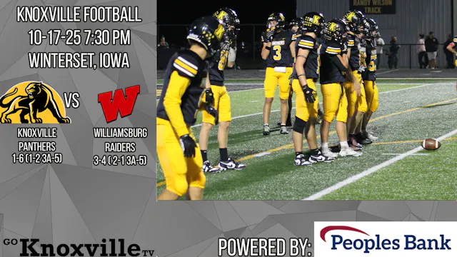 Knoxville at Williamsburg Football 10...