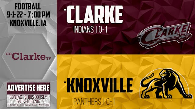 Clarke Football @ Knoxville 9-1-23