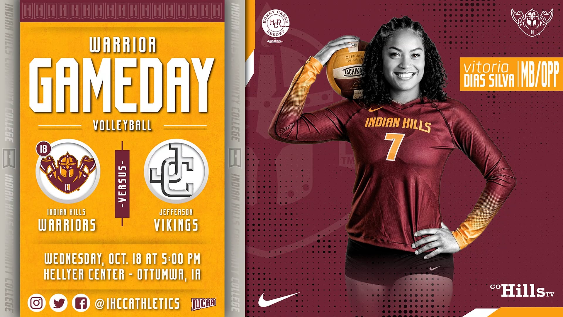 10-18-23 IHCC Volleyball vs Jefferson