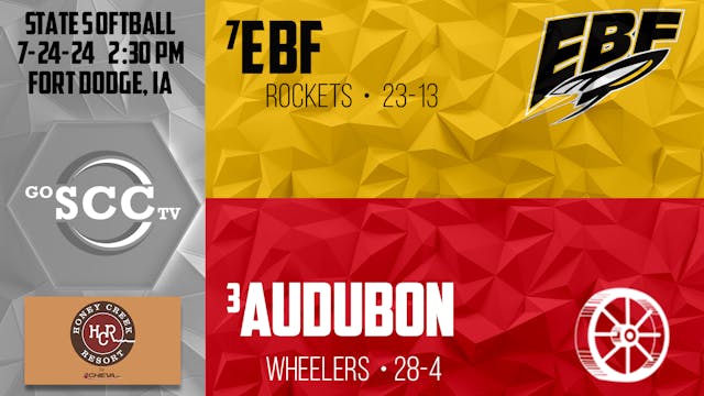 STATE - EBF Softball vs Audubon Audio...