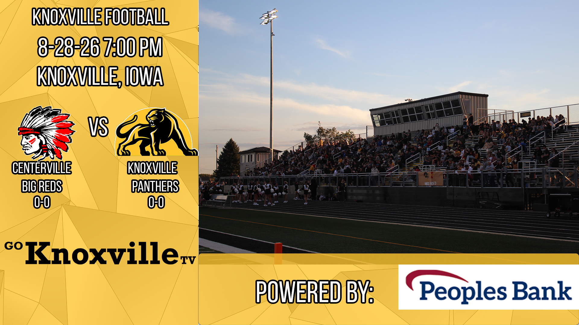 Knoxville vs Centerville Football 8-28-26