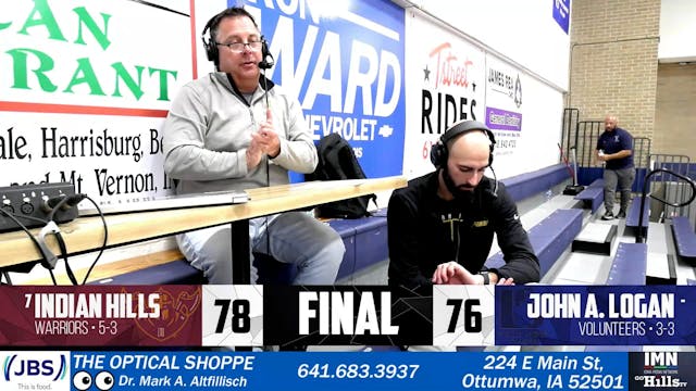 11-22-24 IHCC Men's Basketball @ John...