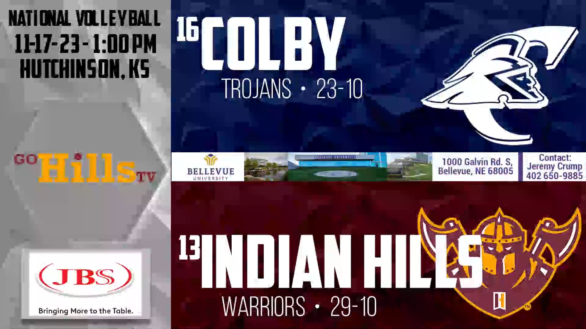 NJCAA National Tournament 11-17-23 IHCC Volleyball vs Colby