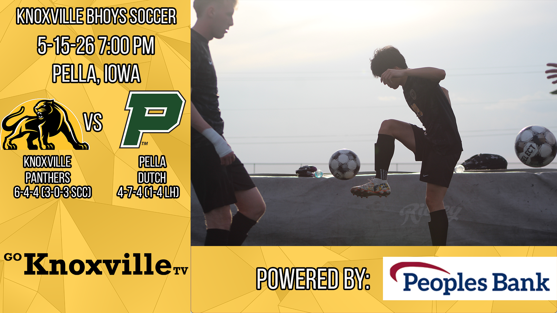 Knoxville at Pella Boys Soccer 5-15-26