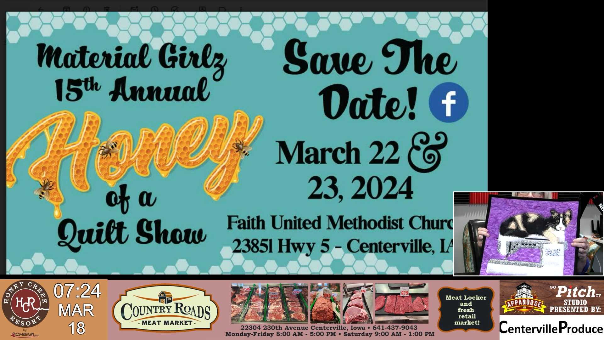 Material Girls 15th Annual Quilt Show this Week!