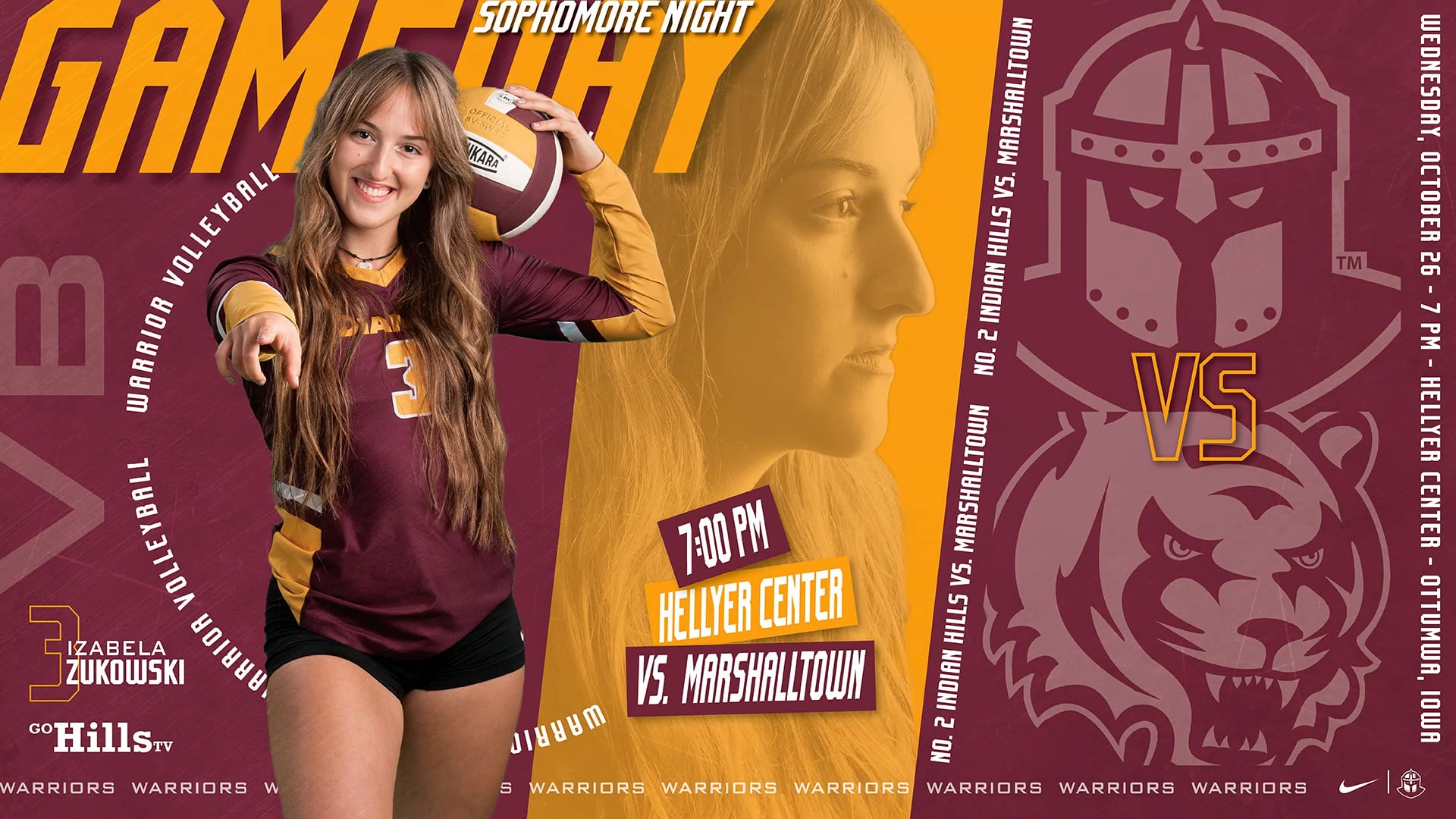 10-26-22 IHCC Volleyball vs Marshalltown