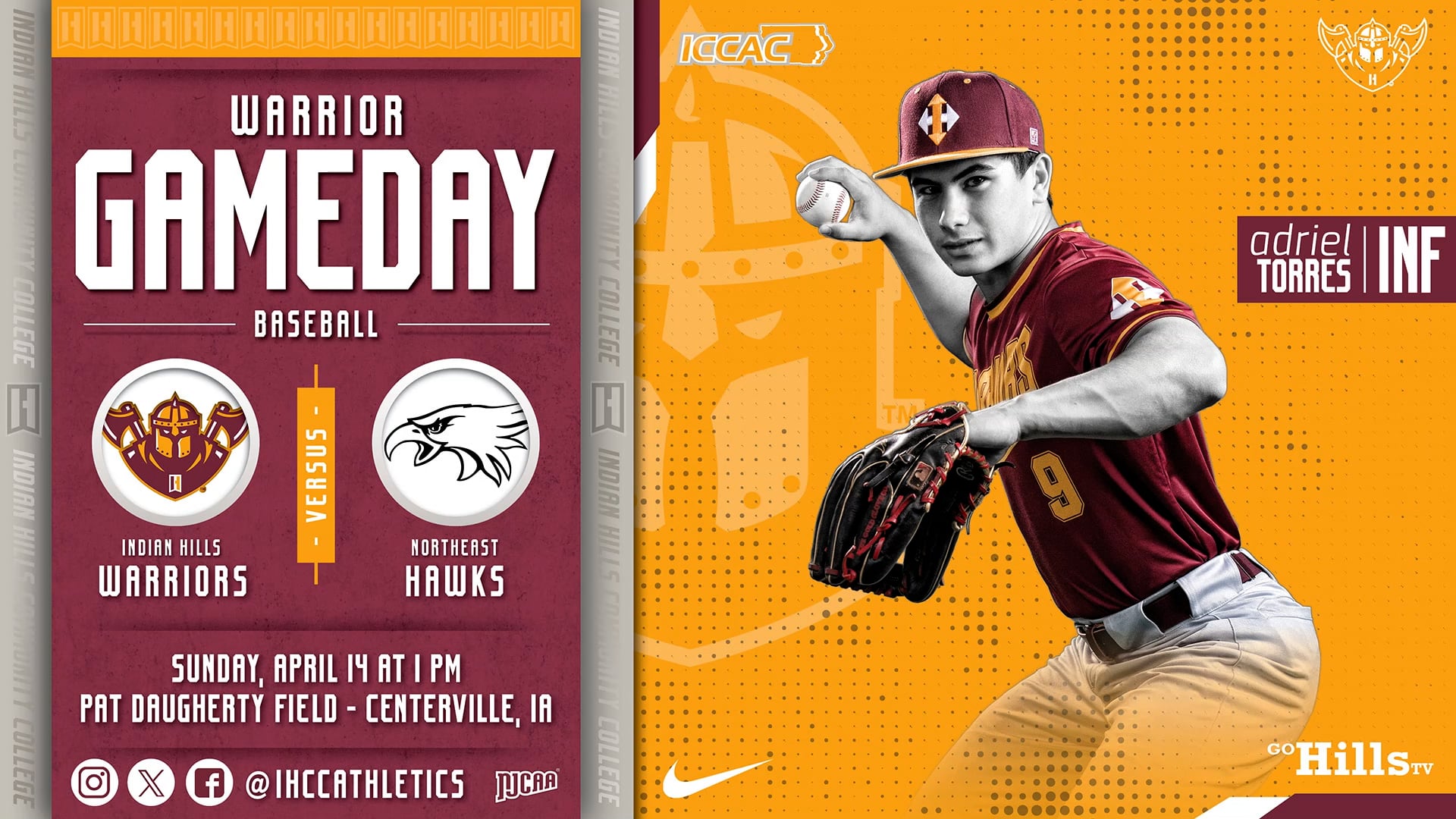 4-14-24 IHCC Baseball vs Northeast