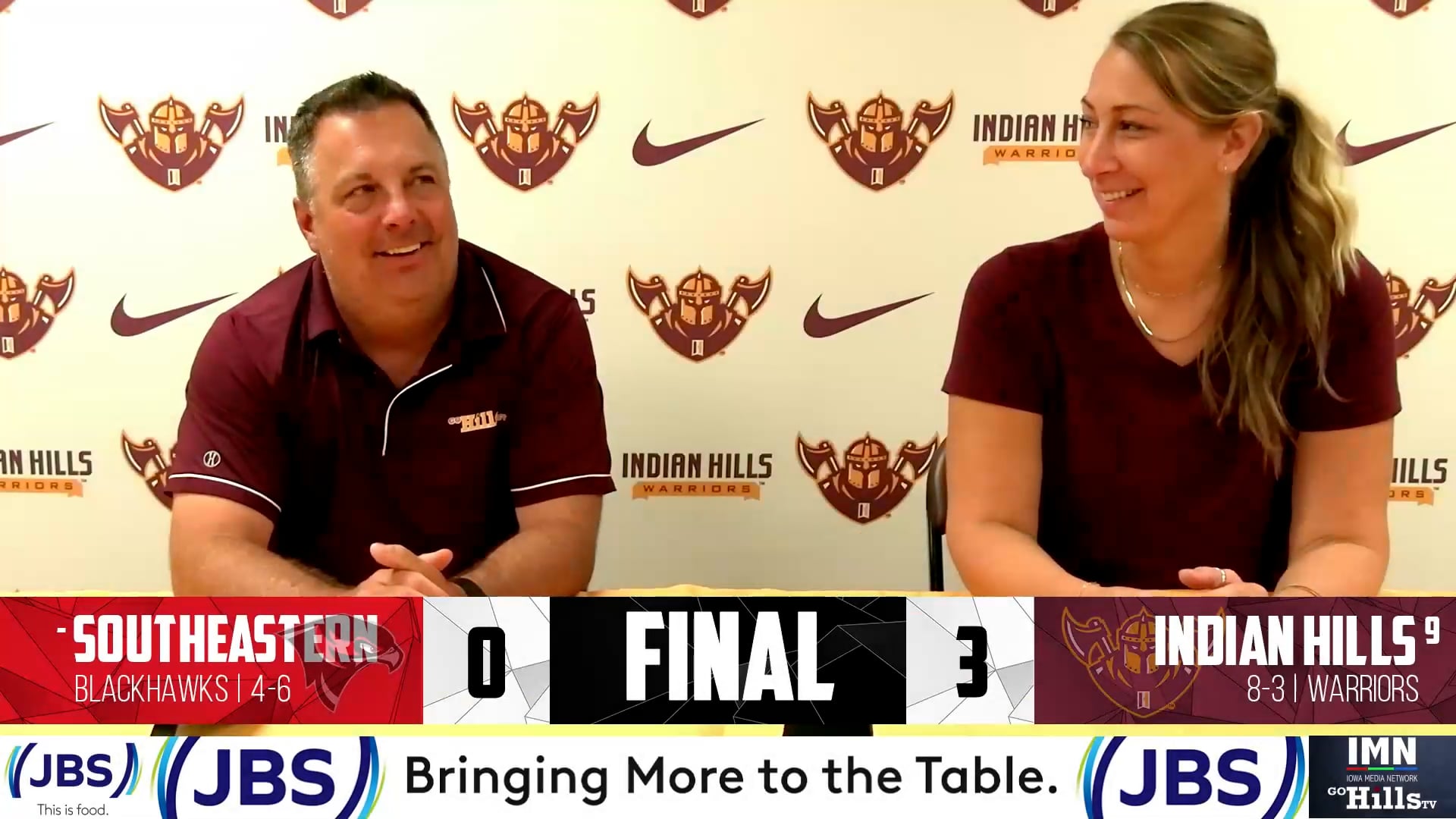 9-5-24 IHCC Volleyball vs Southeastern Post Game Interview
