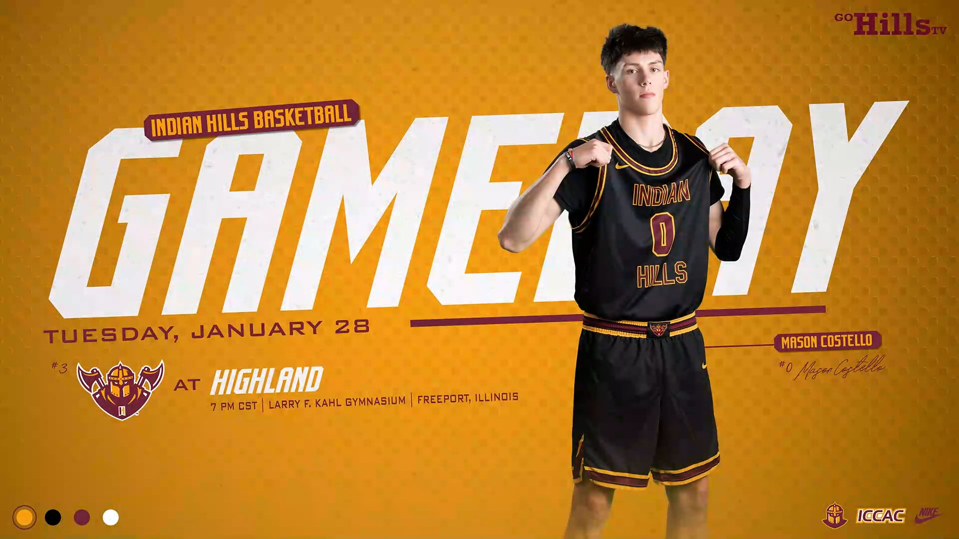1-28-25 IHCC Men's Basketball @ Highland (IL)