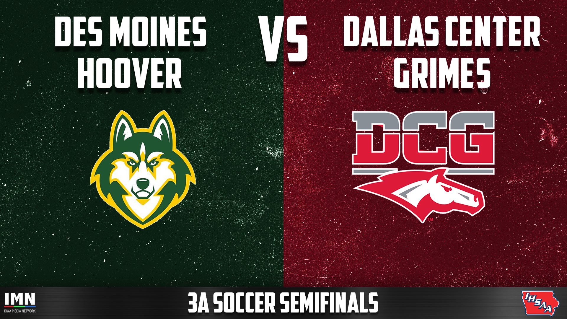 Dallas Center Grimes vs Des Moines Hoover 3A State Soccer Semifinal