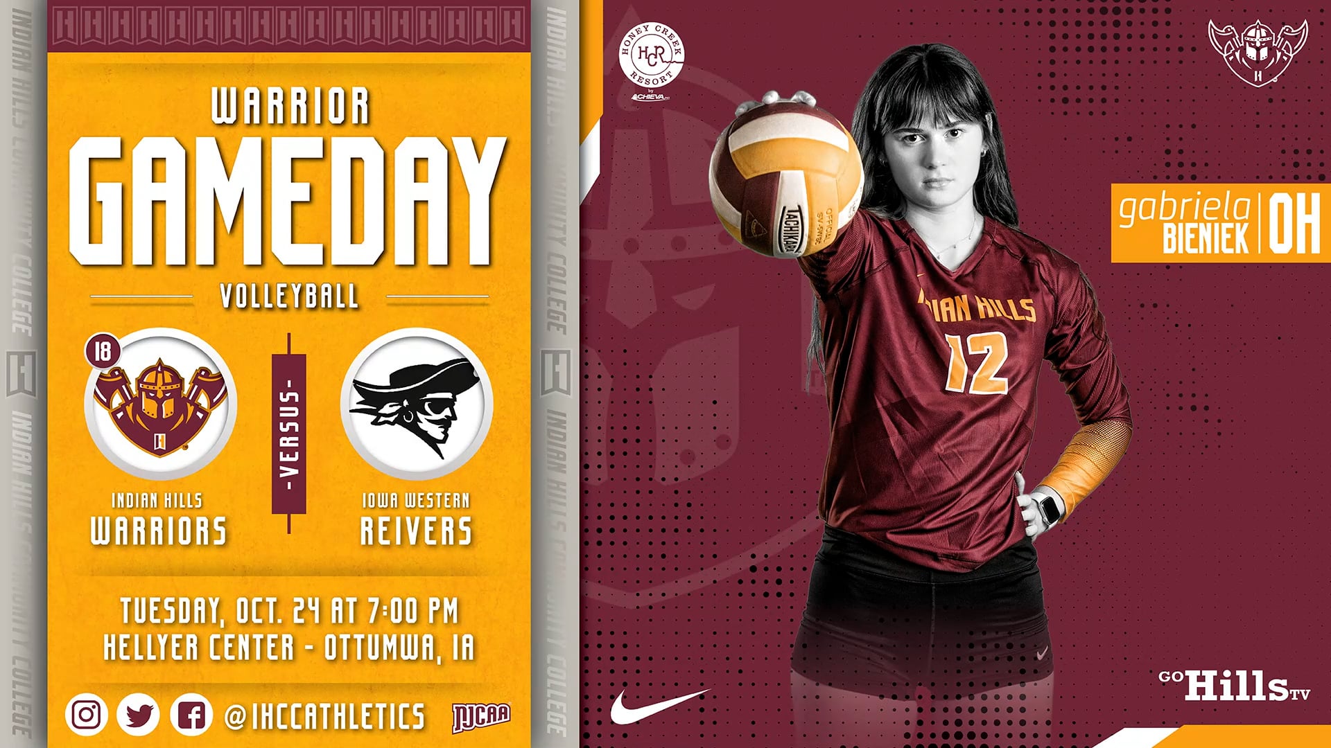 10-24-23 IHCC Volleyball vs Iowa Western