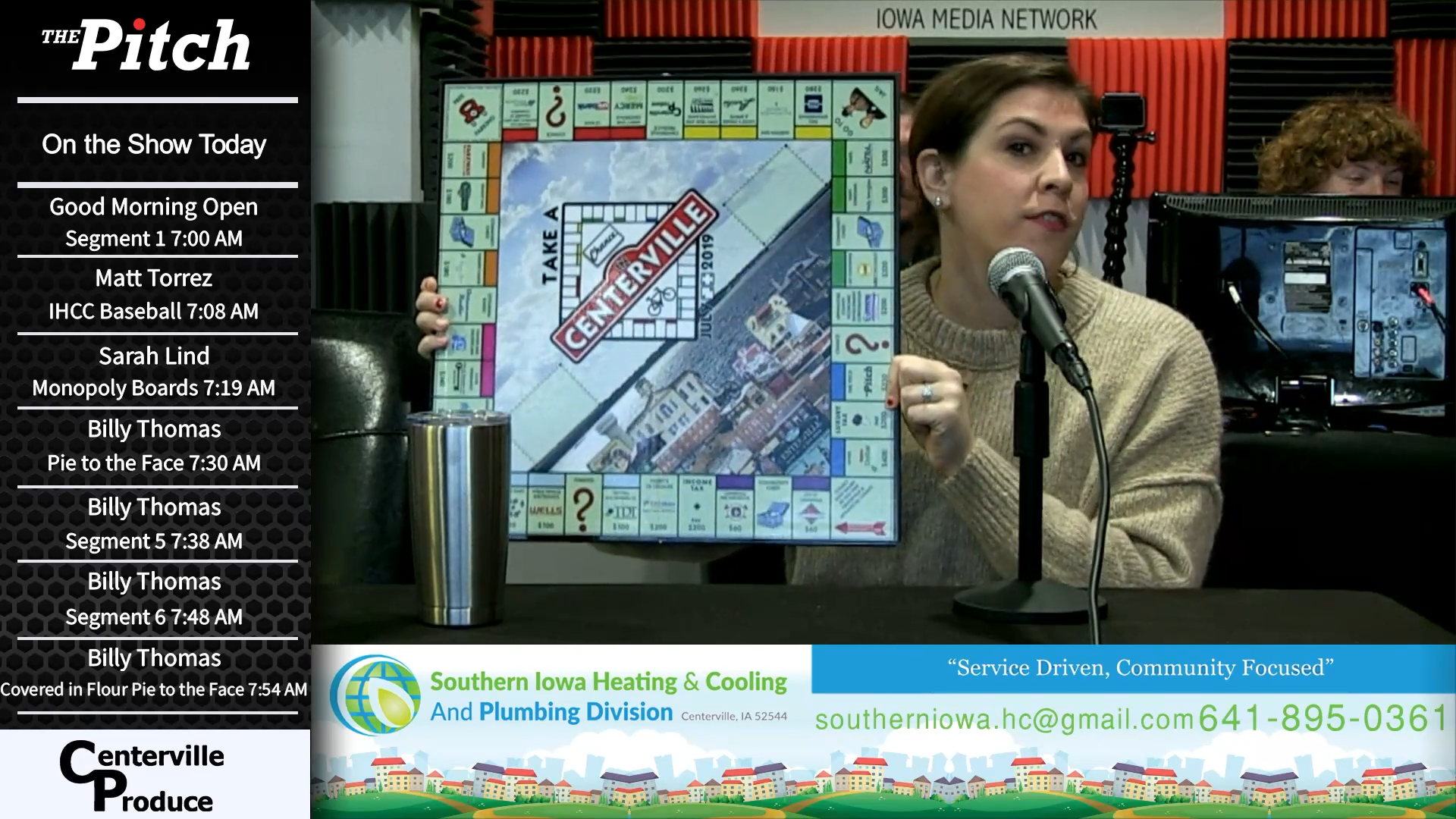 Ragbrai Centerville Monopoly Board