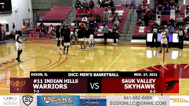 11-27-21 IHCC Men's Basketball @ Sauk...