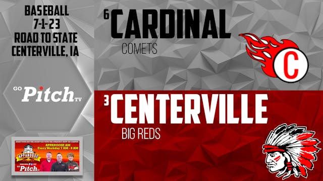 Centerville Baseball vs Cardinal POST...