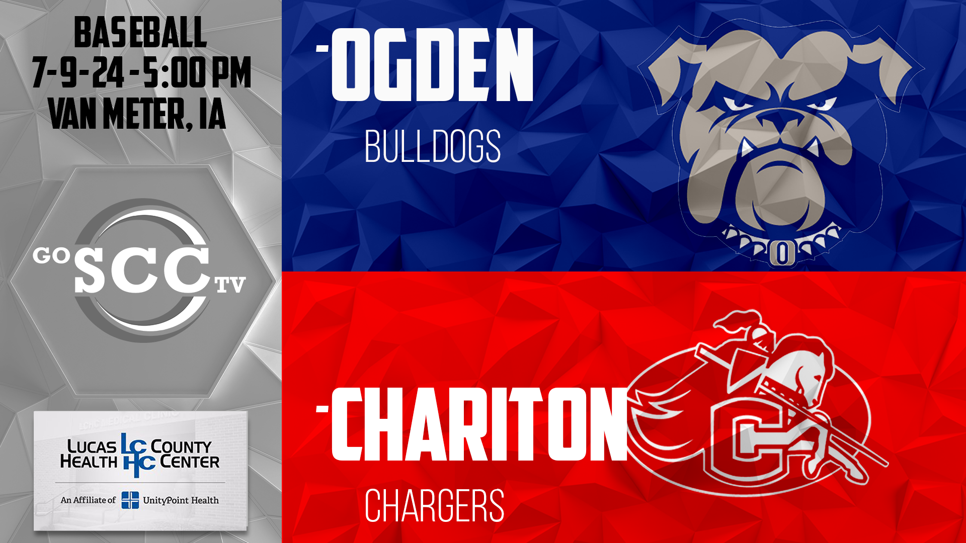 Chariton Baseball vs Ogden @ Van Meter 7-9-24 POST SEASON