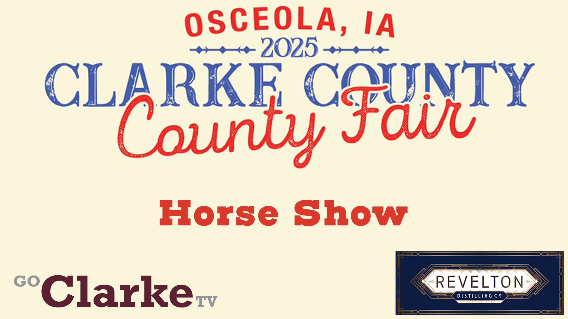 Clarke County Fair - Horse Show 7-21-25 (from 7-20-25)