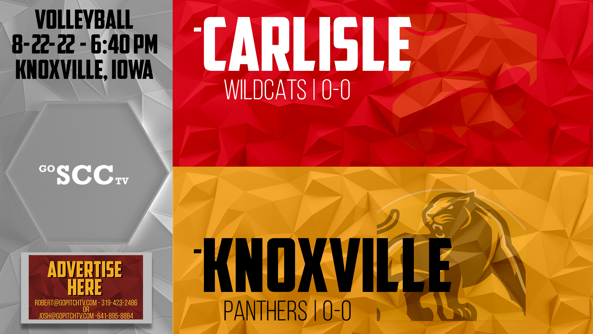 Knoxville Volleyball vs Carlisle 8-22-22