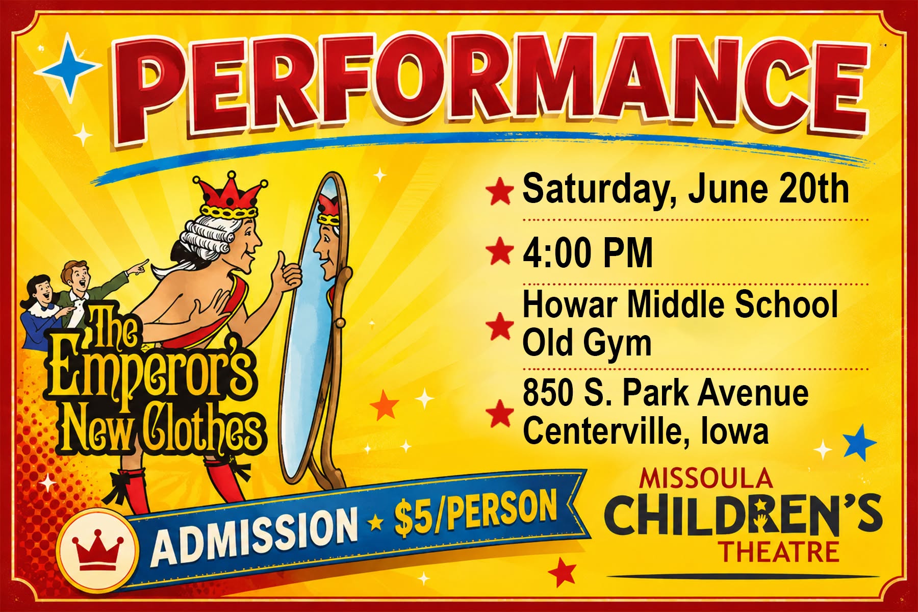 Missoula Children's Theater - The Emperor's New Clothes - 6-20-26