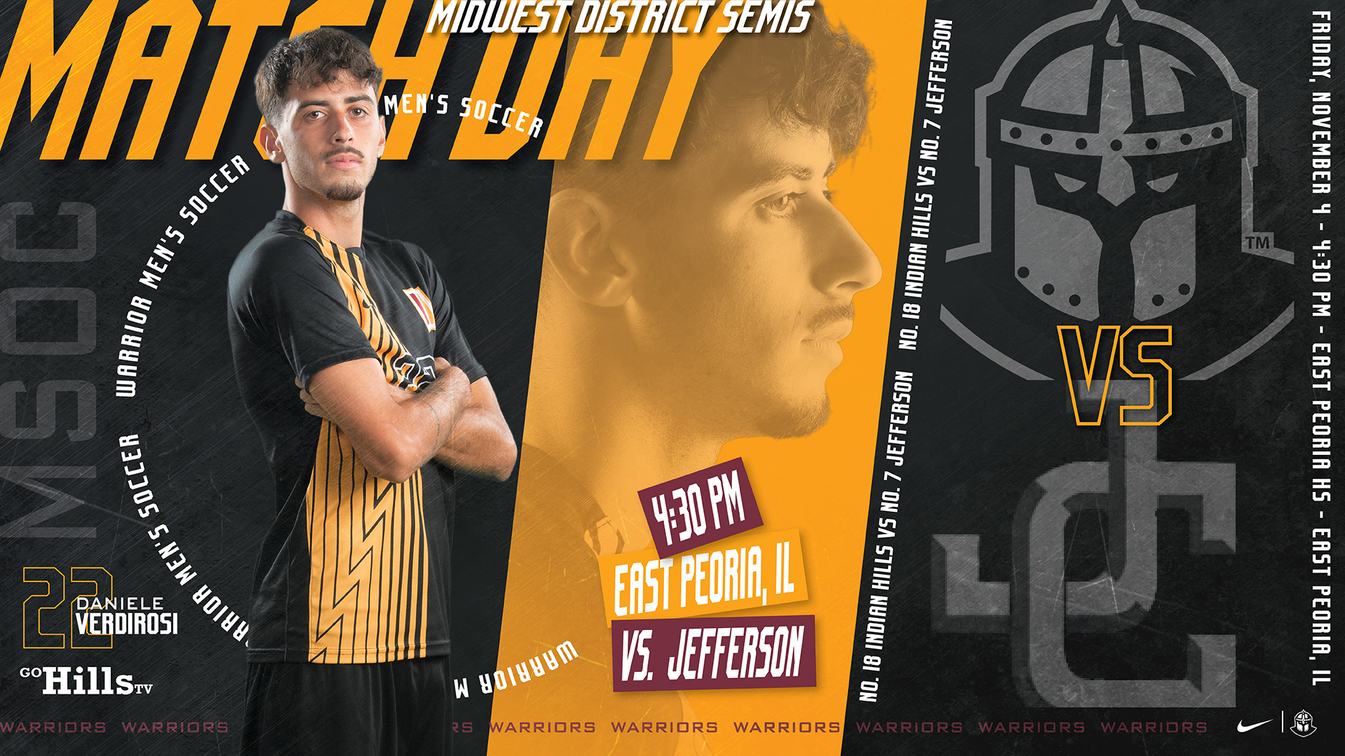 NJCAA Region XI Finals 11-4-22 IHCC Men's Soccer vs Jefferson