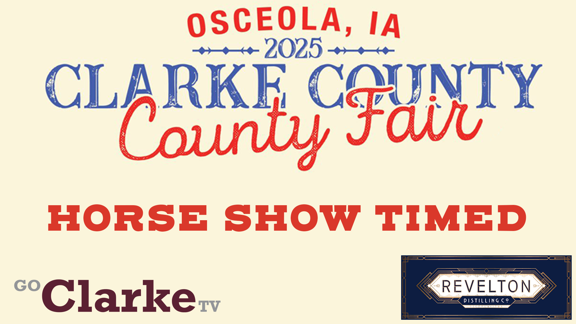 Clarke County Fair - Horse Timed Events 7-17-25 (from 7-16-25)