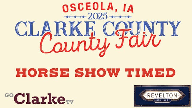Clarke County Fair - Horse Timed Even...