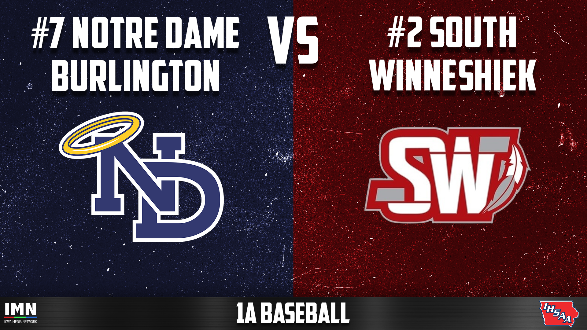 #2 South Winneshiek vs #7 Notre Dame, Burlington 1A State Baseball Quarterfinals