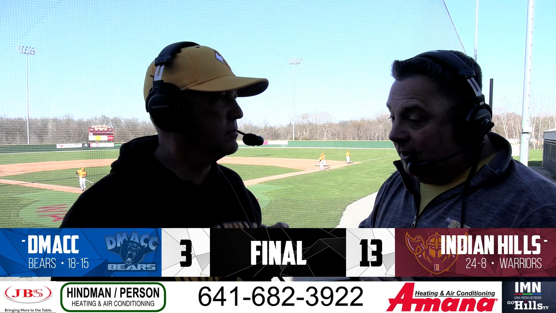 4-8-24 IHCC Baseball vs DMACC Post Game Interview