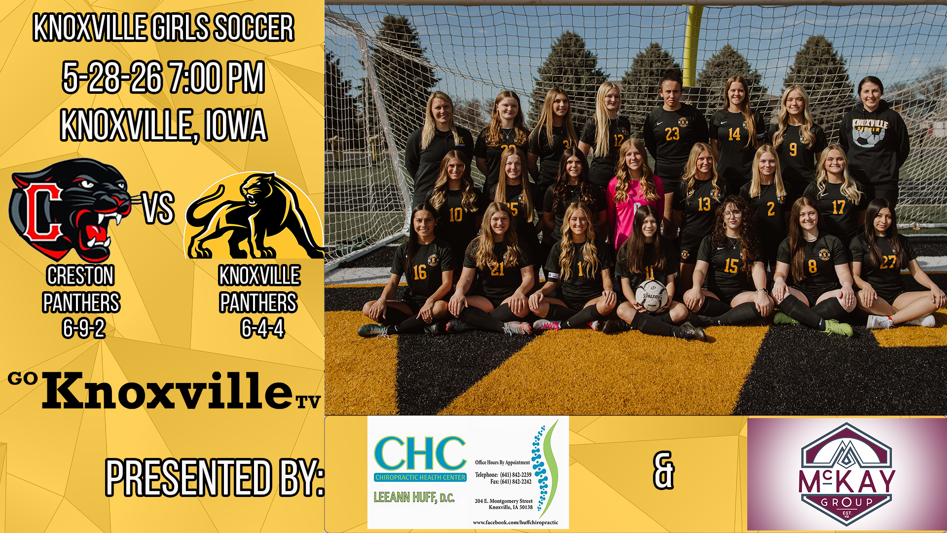 Knoxville vs Creston Girls Soccer 5-28-26 POST SEASON
