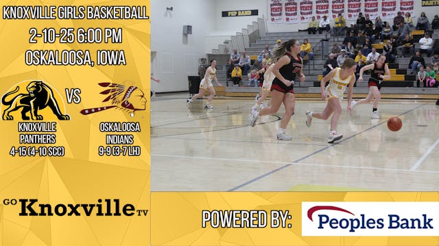 Knoxville Girls Basketball at Oskaloo...