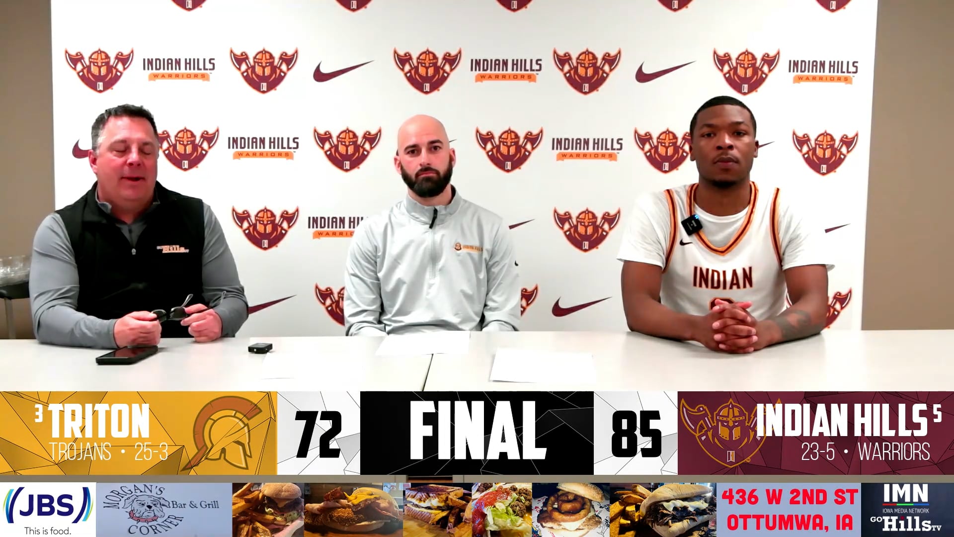 3-1-25 IHCC Men's Basketball vs Triton Post Game Interview