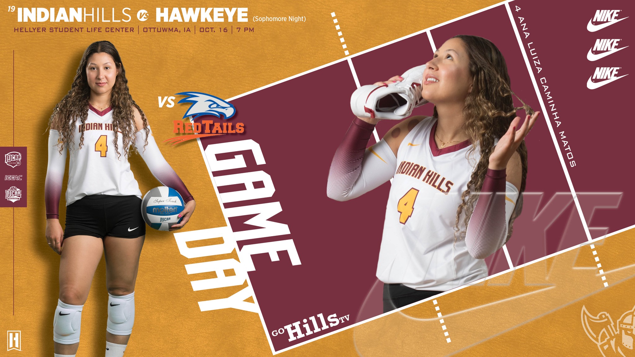 IHCC Volleyball vs Hawkeye 10-16-25