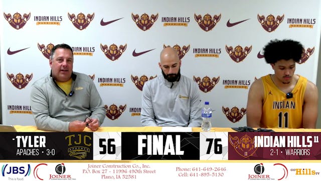 11-9-24 IHCC Men's Basketball vs Tyle...