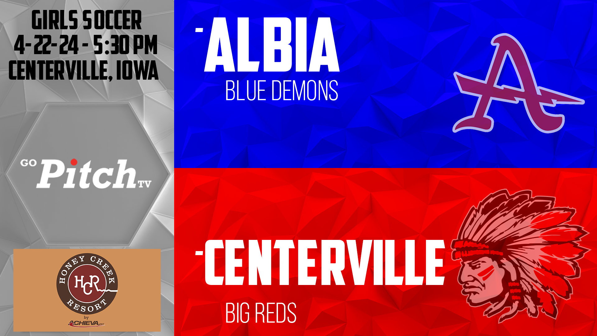 Centerville Girls Soccer vs Albia 4-22-24