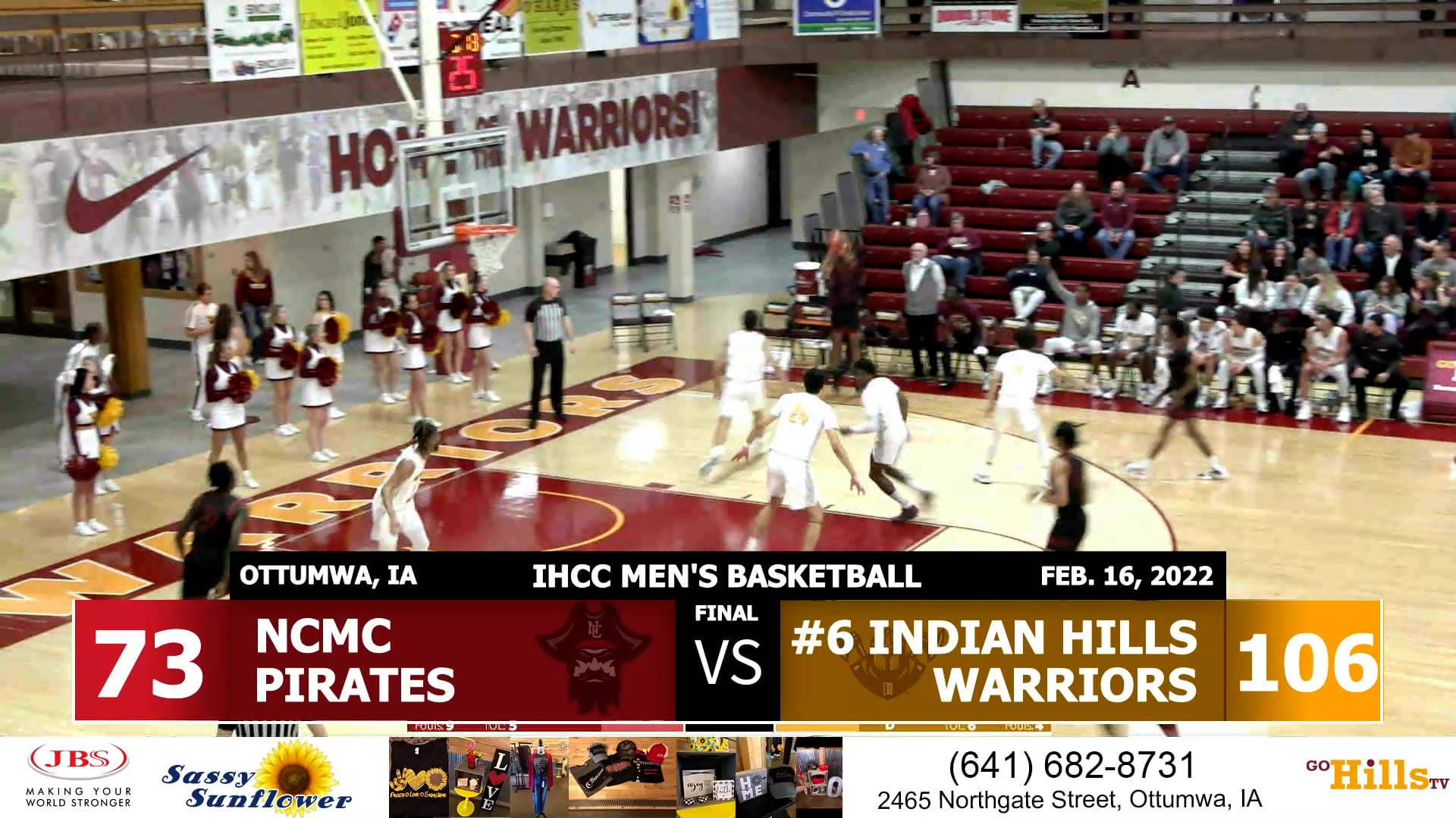 2-16-22 IHCC Men's Basketball vs NCM Post Game Interview