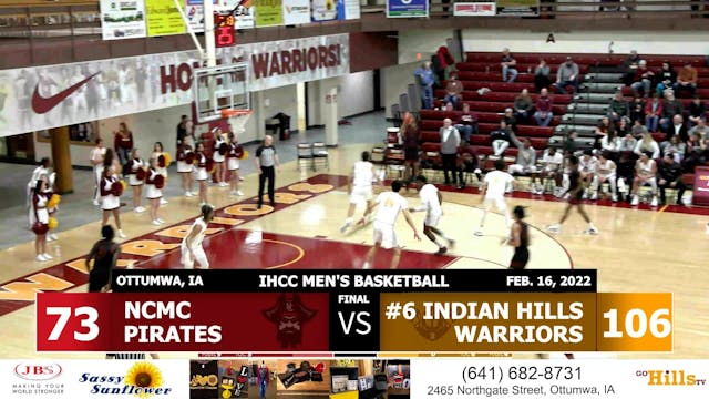 2-16-22 IHCC Men's Basketball vs NCM ...