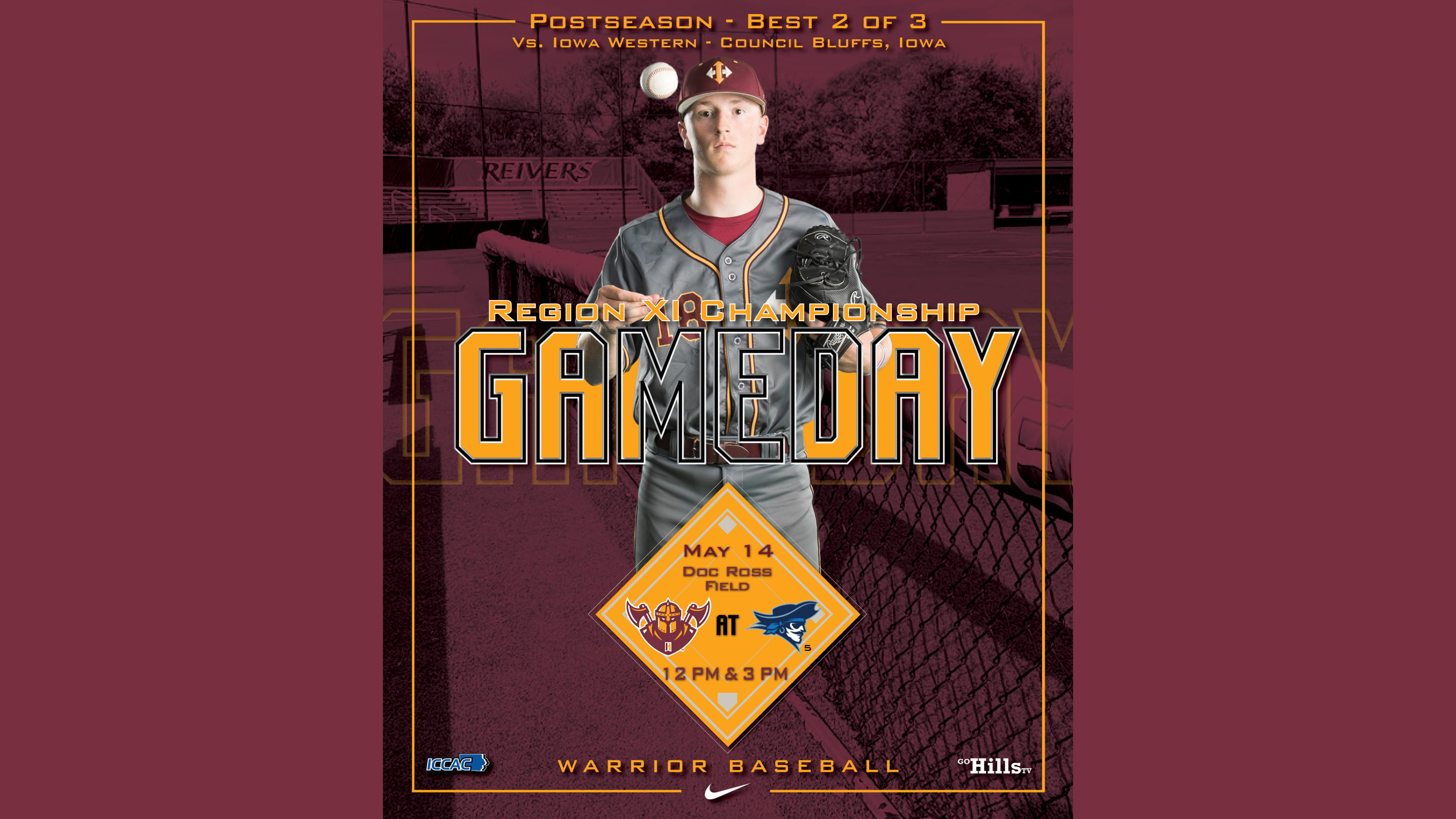 Region XI Championship 5-14-21 IHCC Baseball vs Iowa Western DH