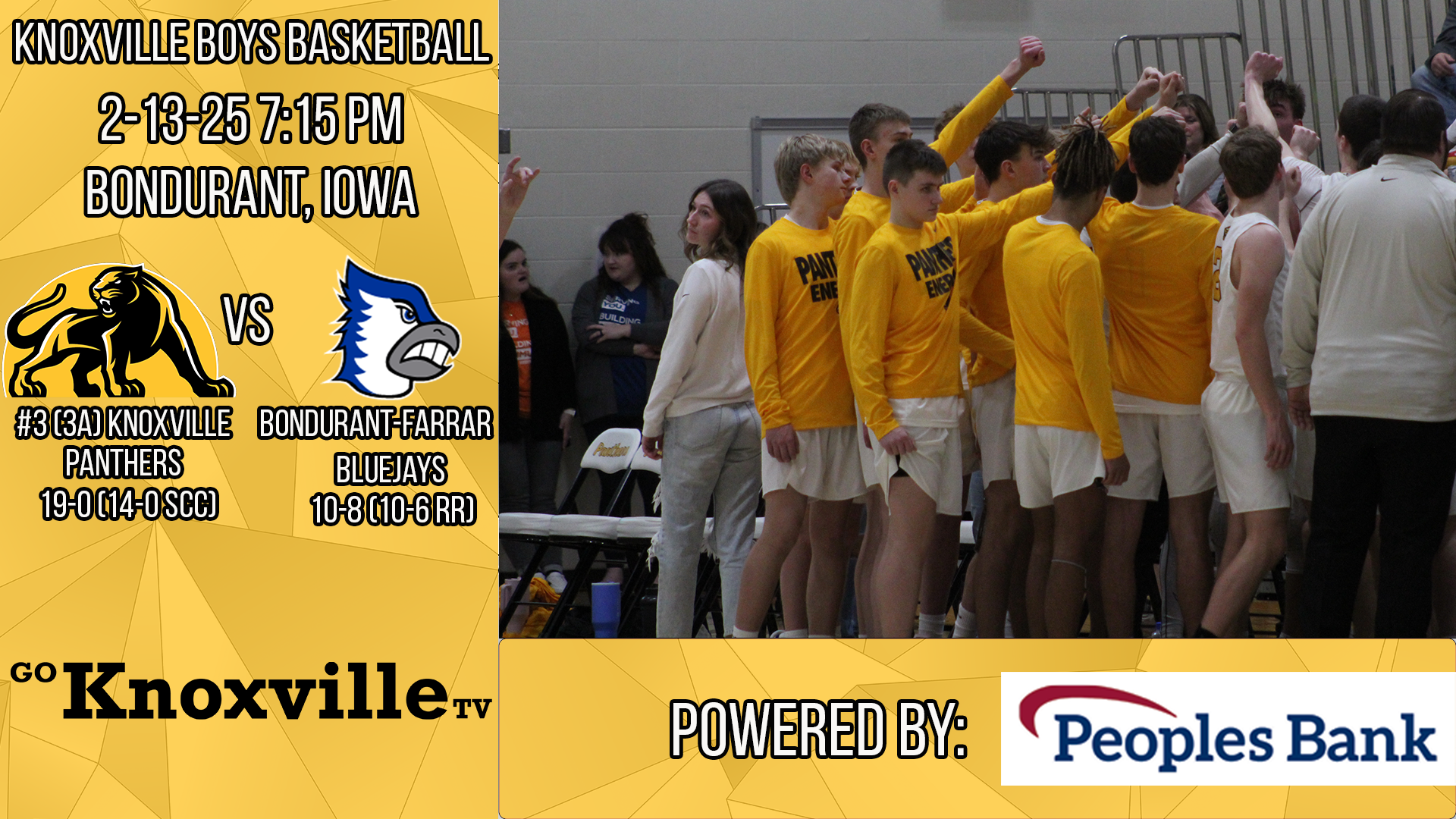 Knoxville Boys Basketball at Bondurant-Farrar 2-13-25