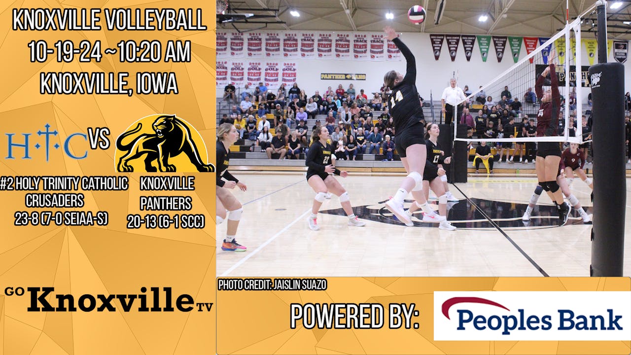 Knoxville Volley vs Holy Trinity Catholic 101924 20242025 Iowa
