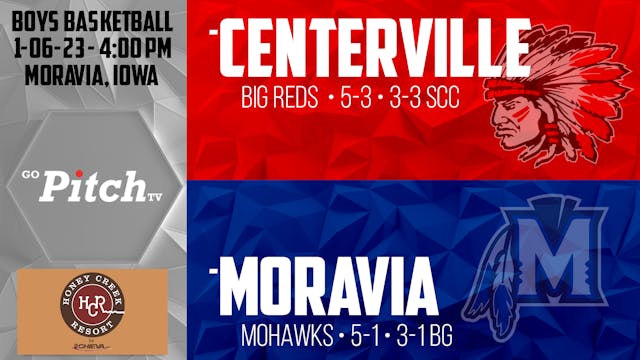 Centerville Boys Basketball @ Moravia...