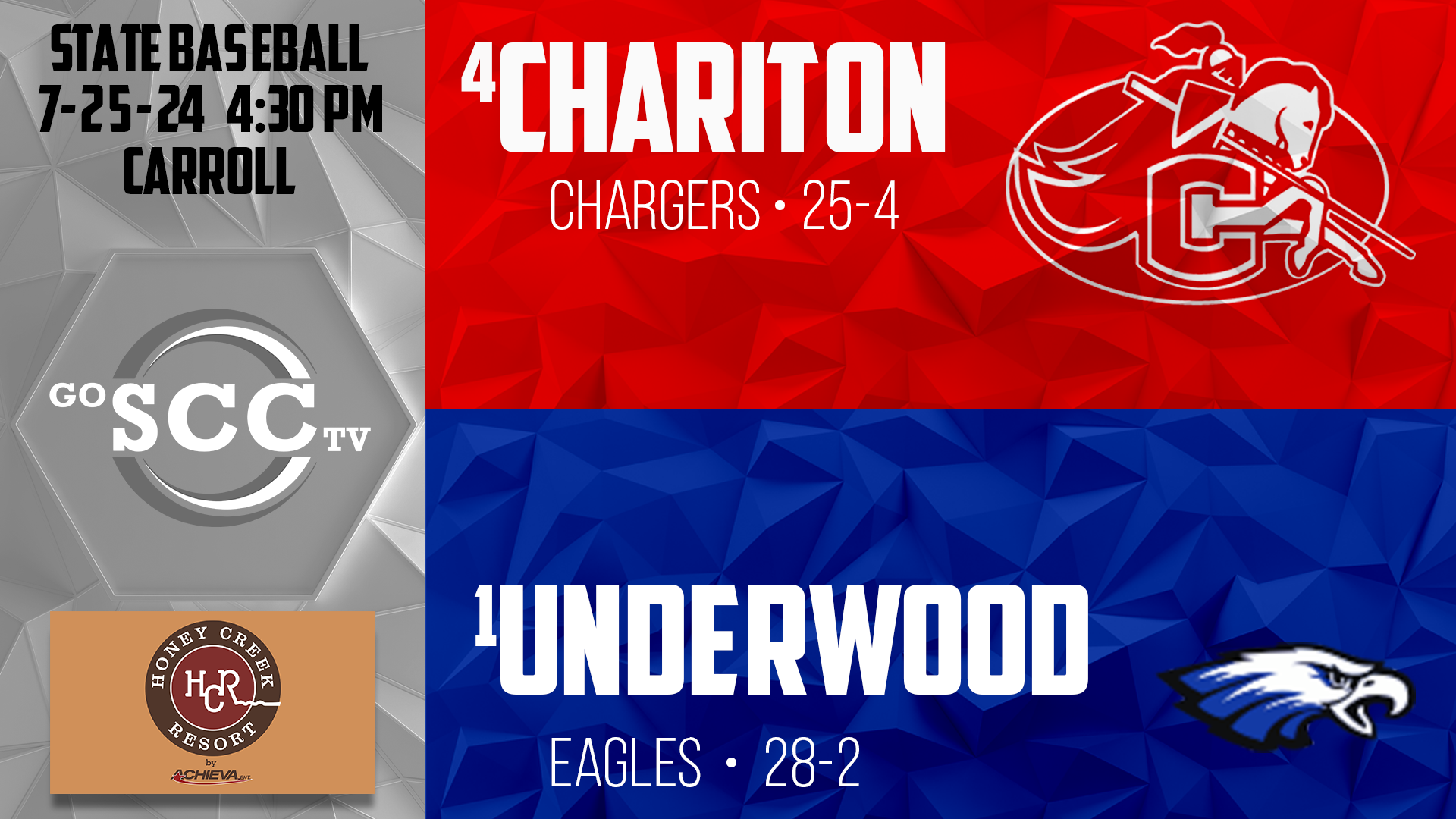 STATE - Chariton Baseball vs Underwood Audio Only 7-25-24