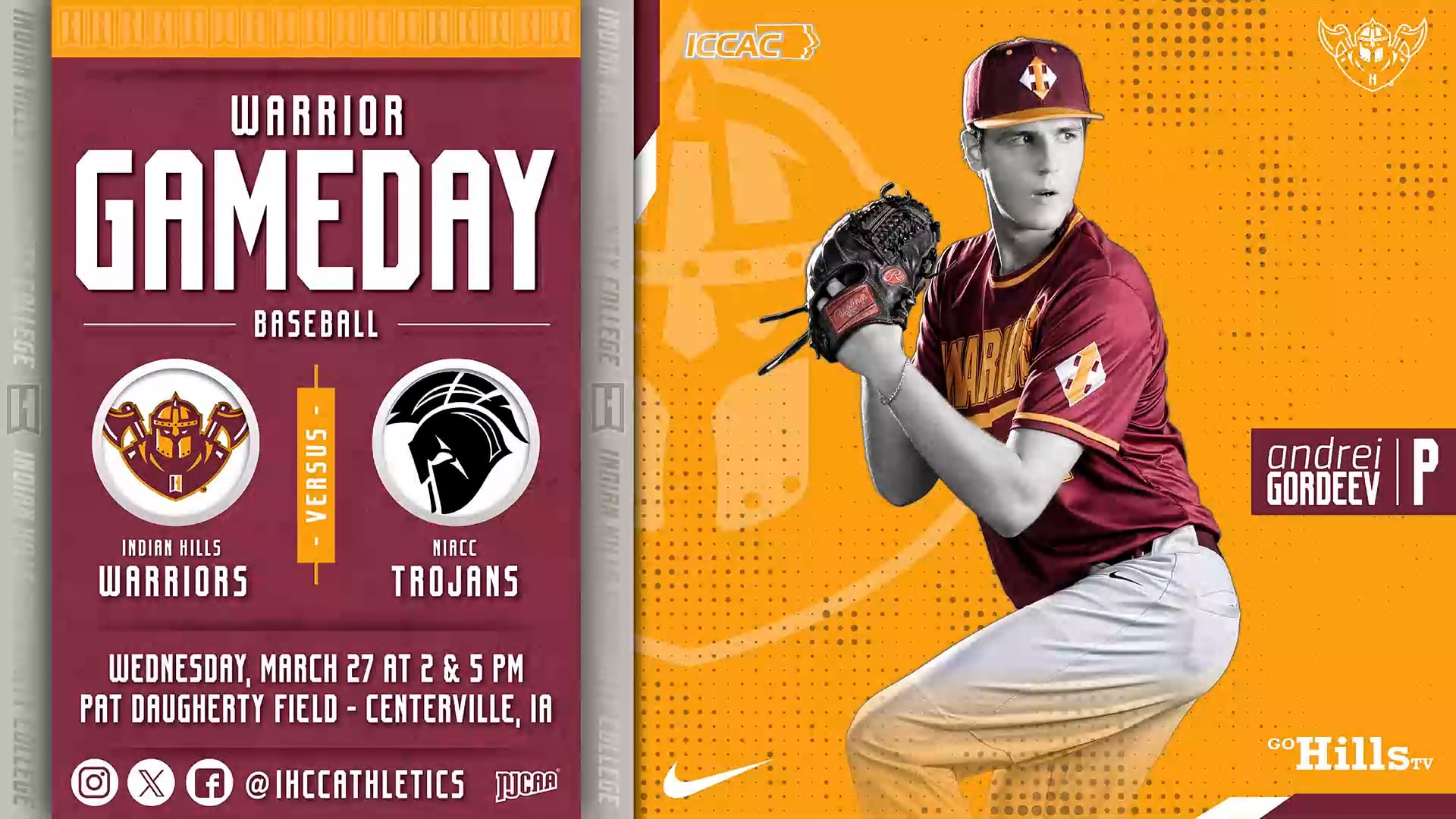 3-27-24 IHCC Baseball vs NIACC Game 1