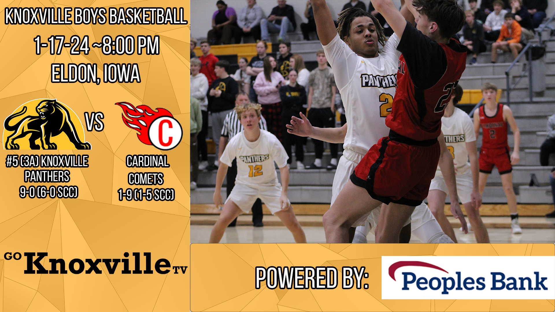 Knoxville Boys Basketball at Cardinal 1-17-25